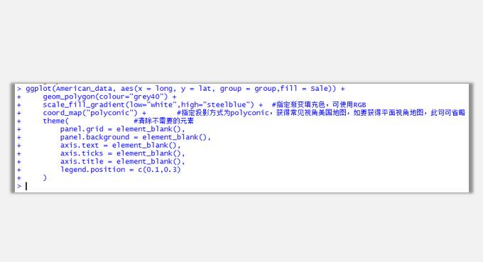 R语言数据地图中的美国地图是怎样的