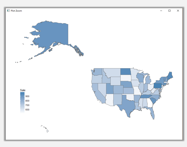 R语言数据地图中的美国地图是怎样的