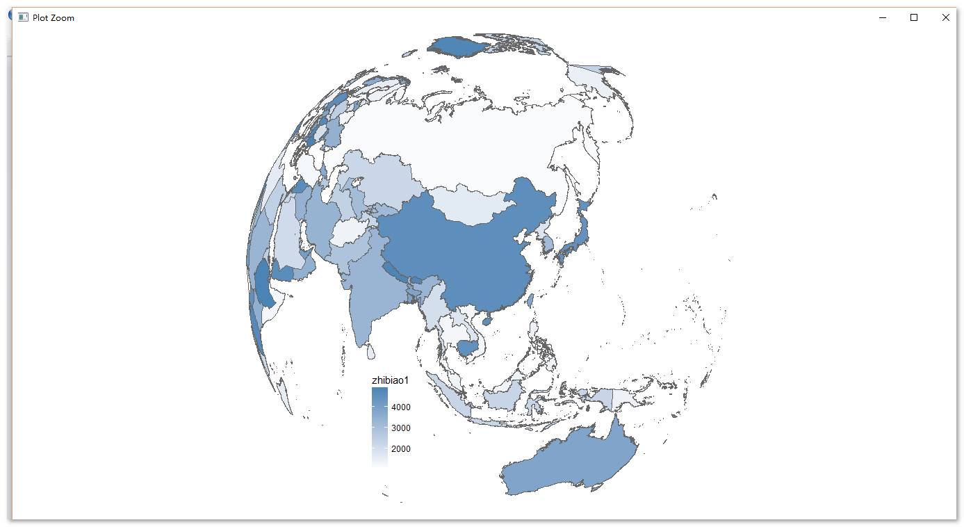 R语言数据地图中的全球填色地图是怎样的