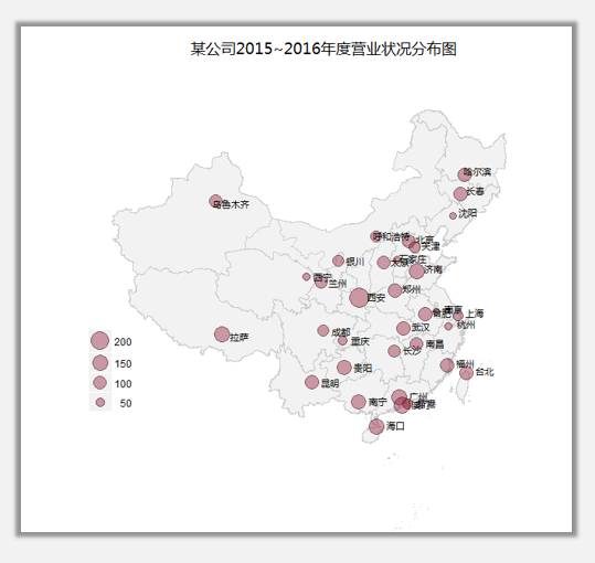 R语言可视化实现地图填充与散点图图层叠加