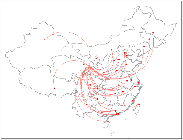 R语言可视化的中心放射状路径图是怎样的