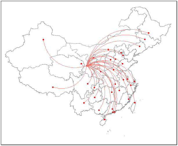 R语言可视化的中心放射状路径图是怎样的