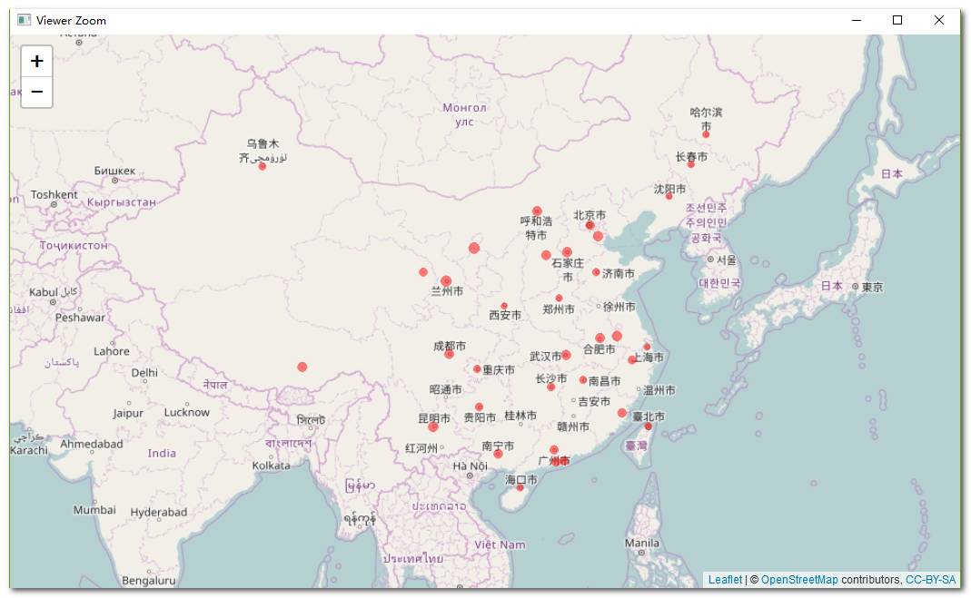 leaflet散点地图实例分析