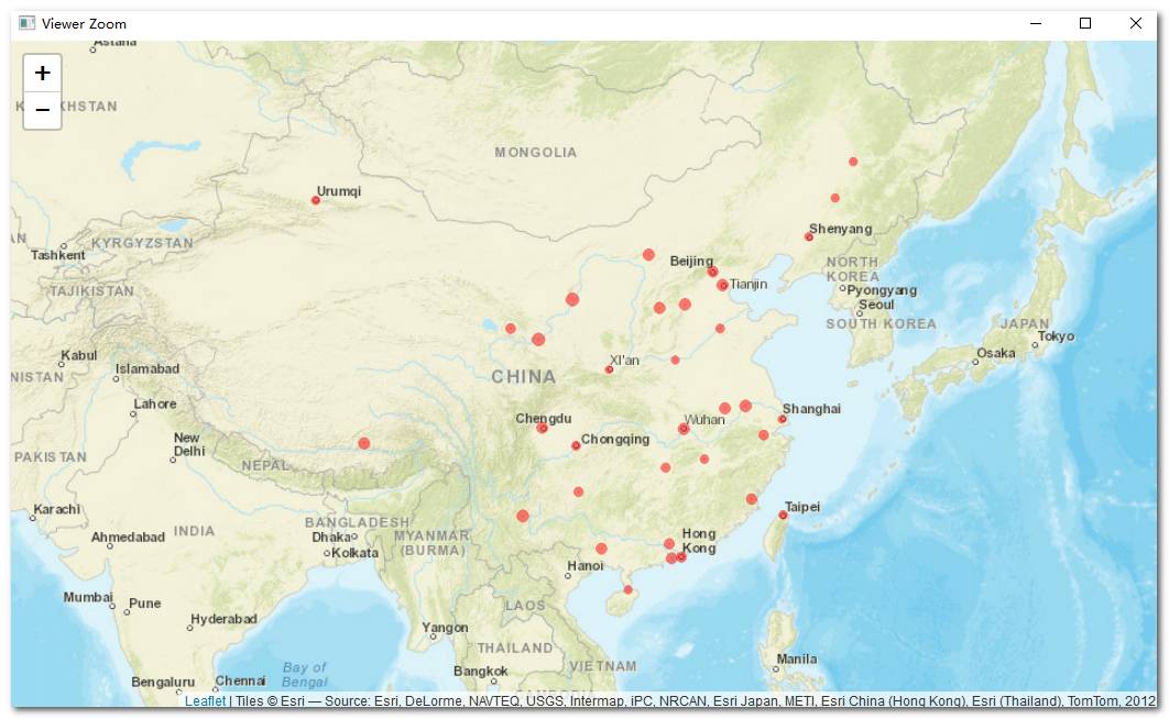 leaflet散点地图实例分析