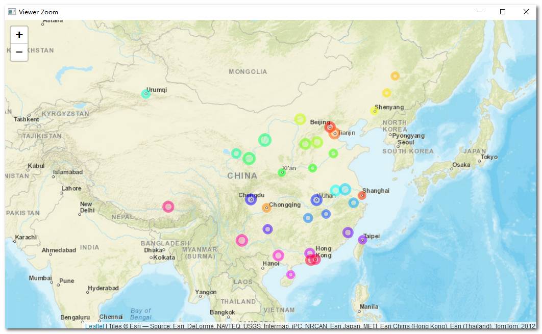 leaflet散点地图实例分析