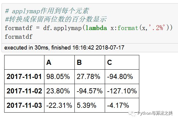 二维dataframe中类array操作是怎样的