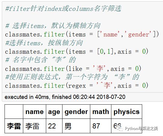 二维dataframe中类SQL操作是怎样的