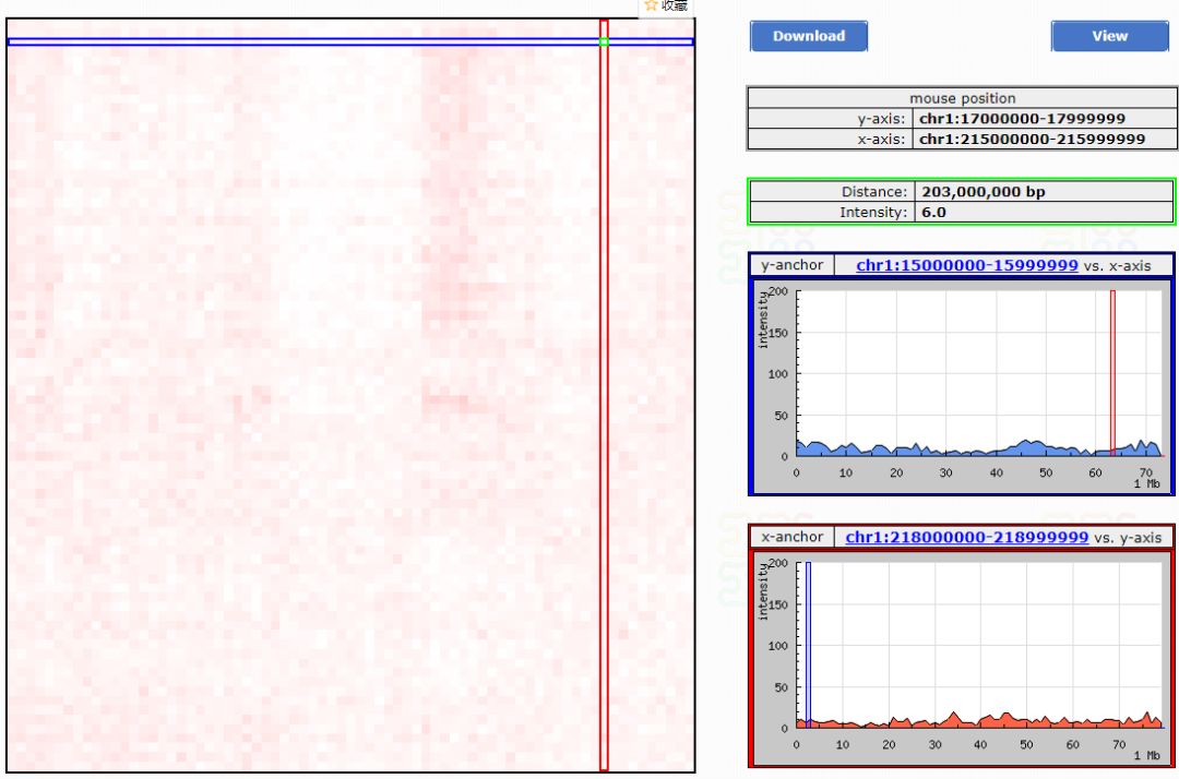 Hi-C Data Browser浏览器的示例分析