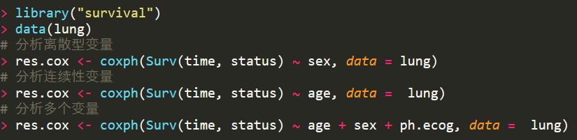 如何用R语言进行Cox回归生存分析