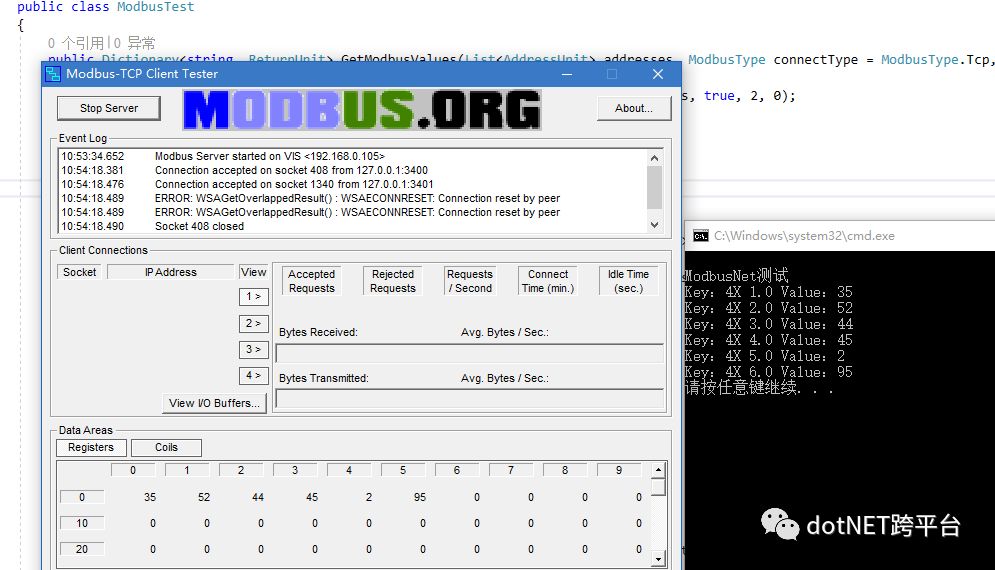 NetCore下怎么模拟和使用Modbus工业通信协议