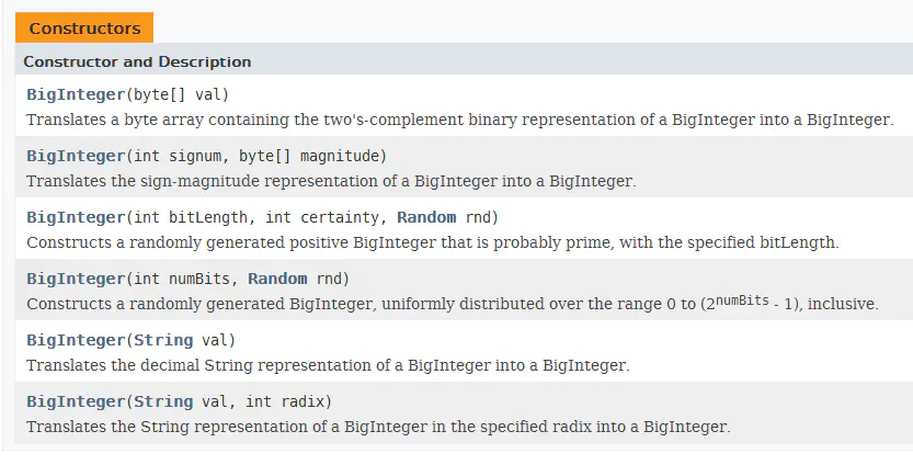 Java中BigInteger方法如何使用