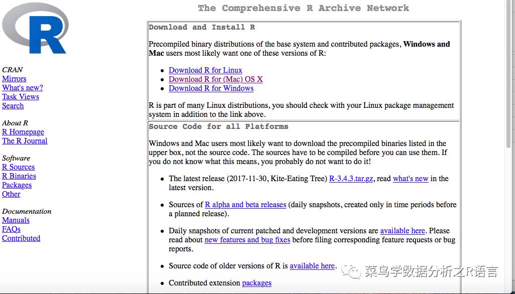 R语言怎么下载安装Mac版本
