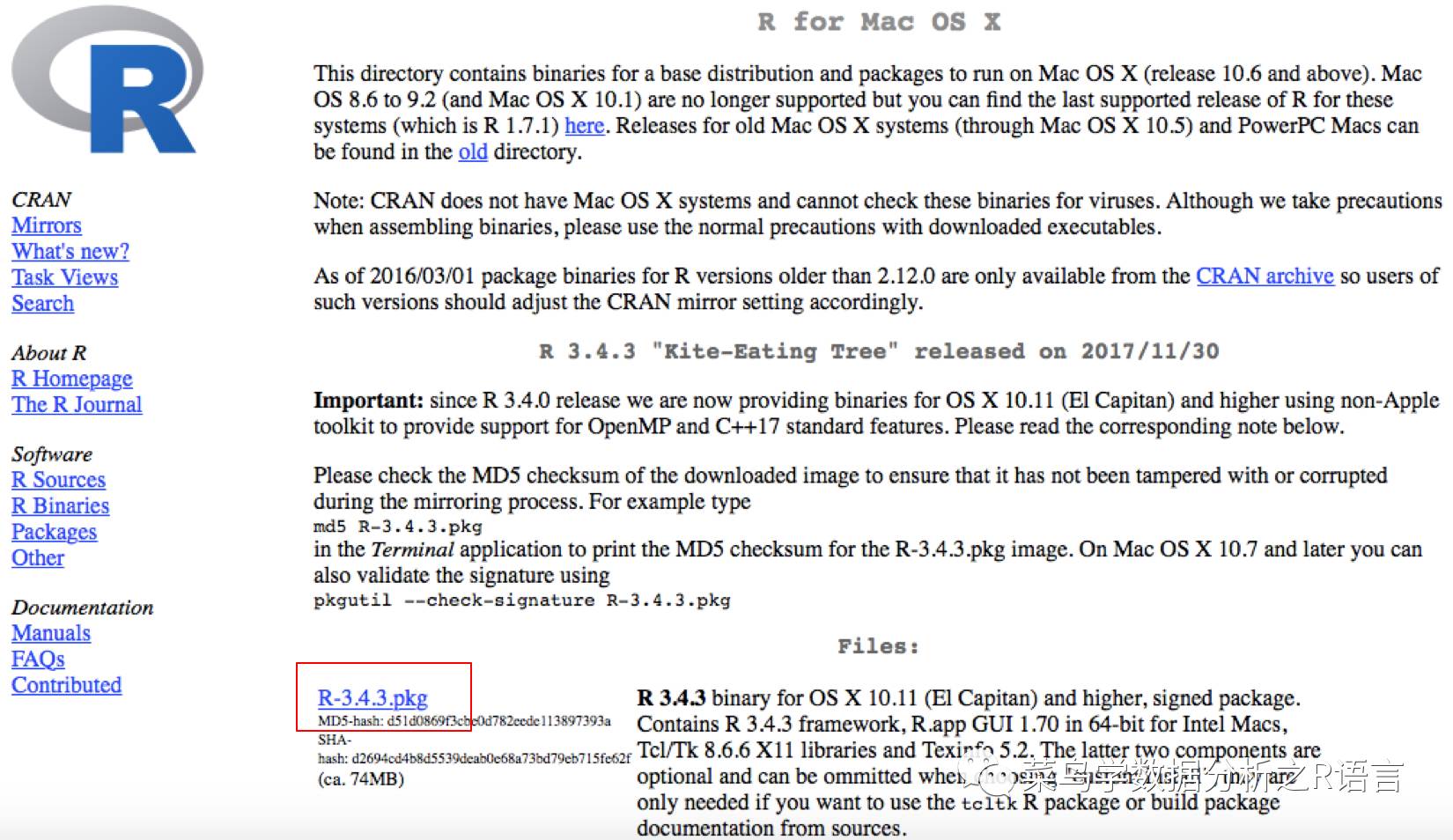 R语言怎么下载安装Mac版本