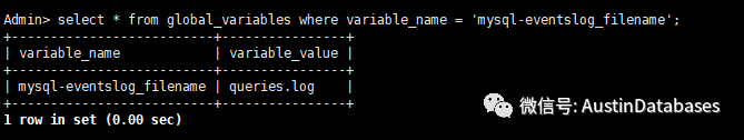 MYSQL proxysql如何进行信息获取和信息输出