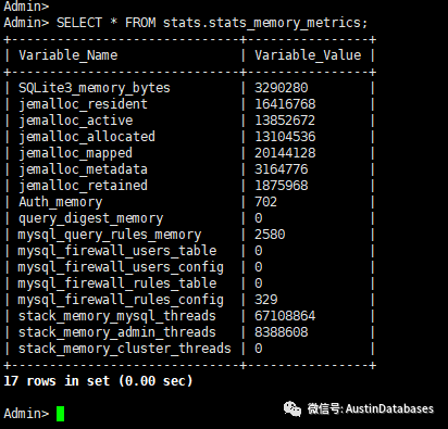 MYSQL proxysql如何进行信息获取和信息输出