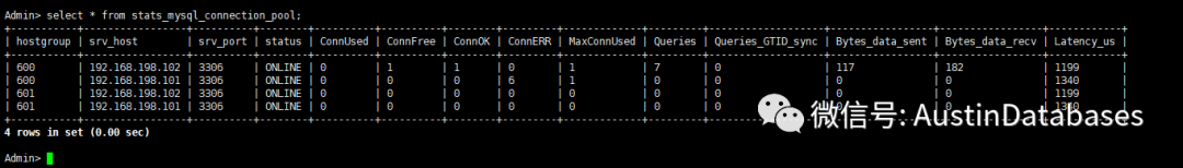 MYSQL proxysql如何进行信息获取和信息输出