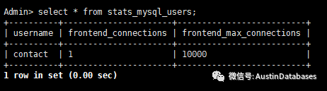 MYSQL proxysql如何进行信息获取和信息输出