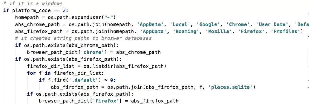 怎么用python获取的浏览器历史浏览记录