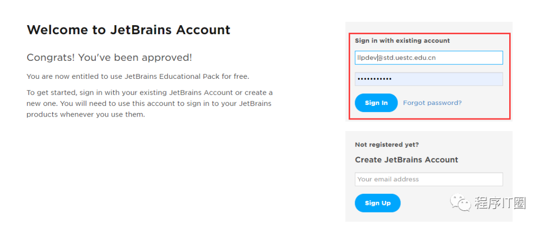 利用教育邮箱注册JetBrains产品的方法是什么