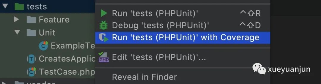 在PhpStorm中通过PHPUnit进行单元测试的简单示例