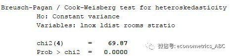 如何进行stata中的异方差检验操作及其分析