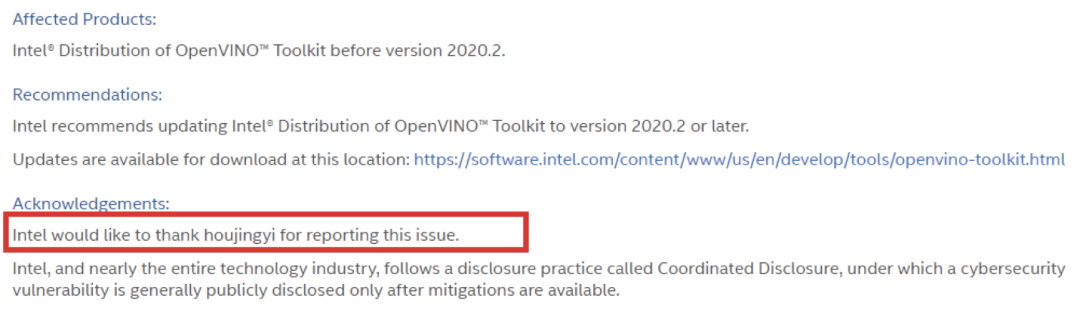360发现OpenVINO工具包提权漏洞实例分析