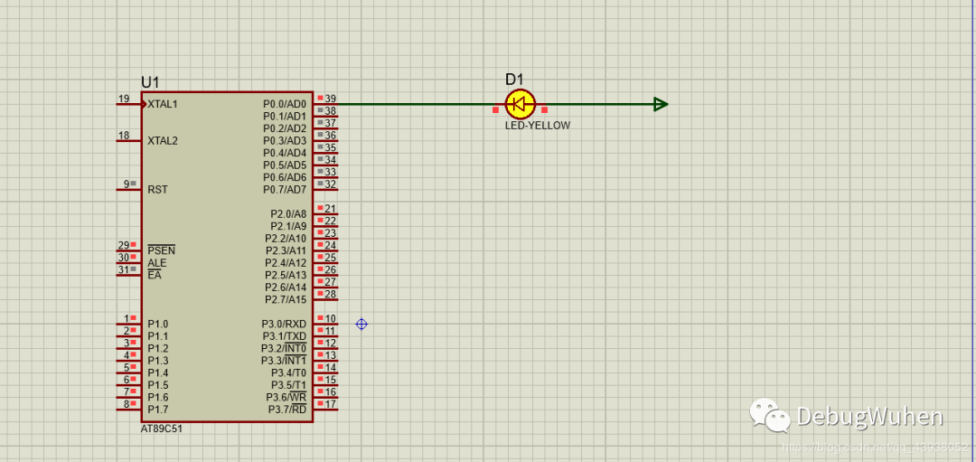 keil4+proteus 51如何实现单片机点亮led灯