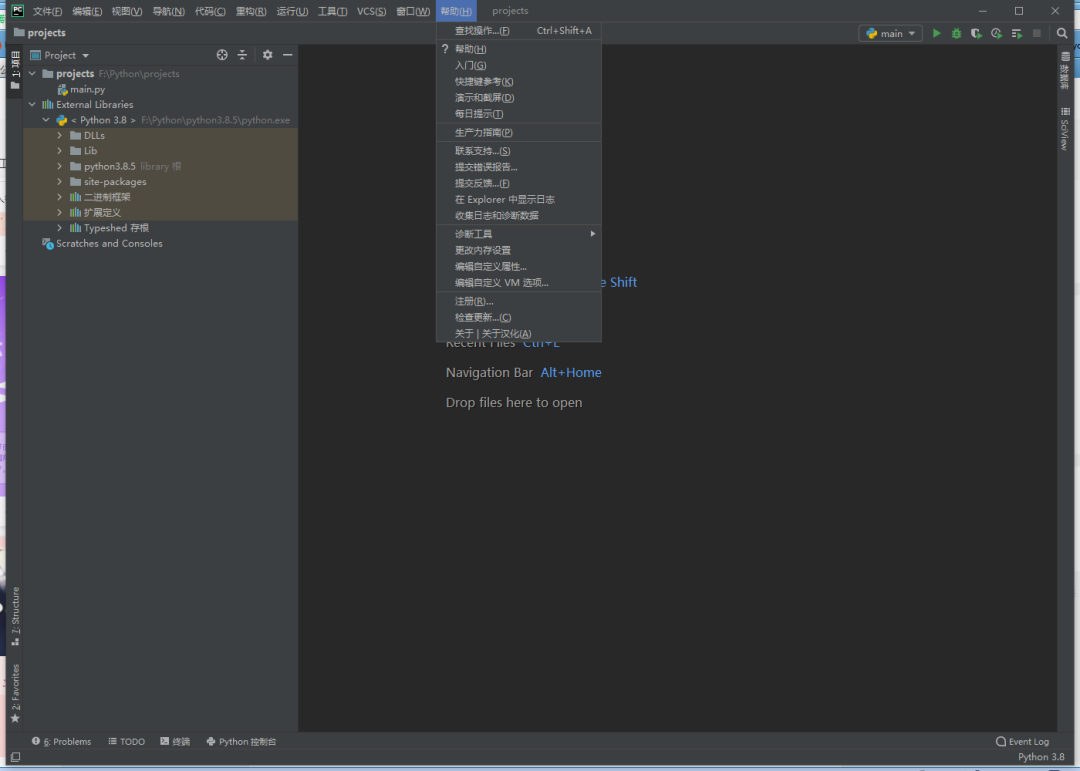 python中Pycharm2020.2如何安装中文语言插件