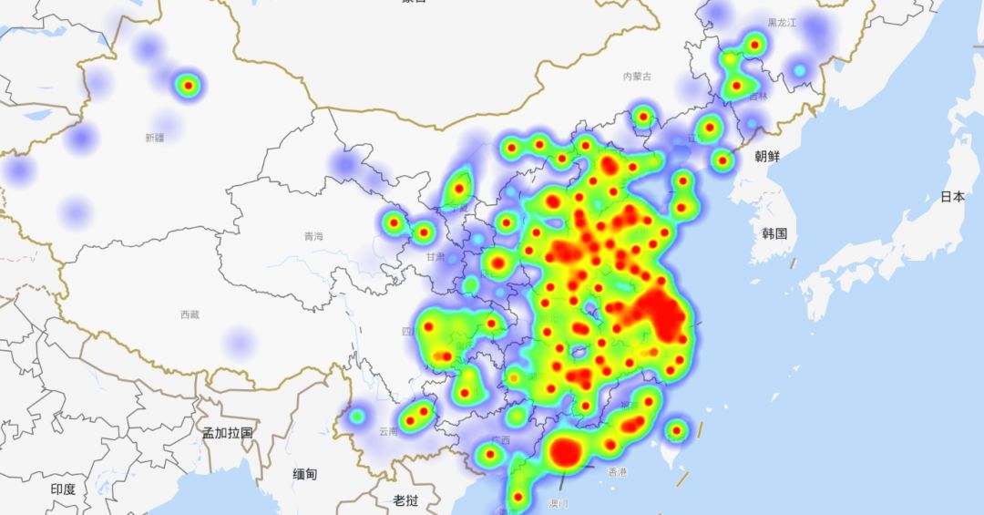 怎么用python实现粉丝地域分布热力图