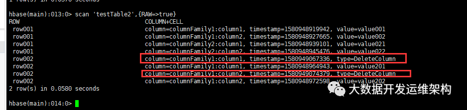 HBase1.x中误删数怎么办