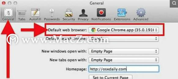 苹果Mac怎么更改默认浏览器
