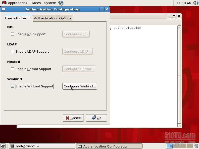 怎么在初次安装RHEL5之后选择加入Windows Active Directory
