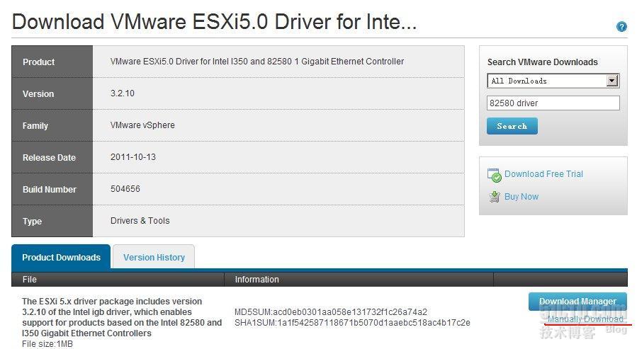 VMware ESXi 5上如何安装网卡驱动