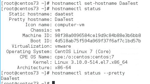 centos7.3中hostnamectl命令的怎样是什么