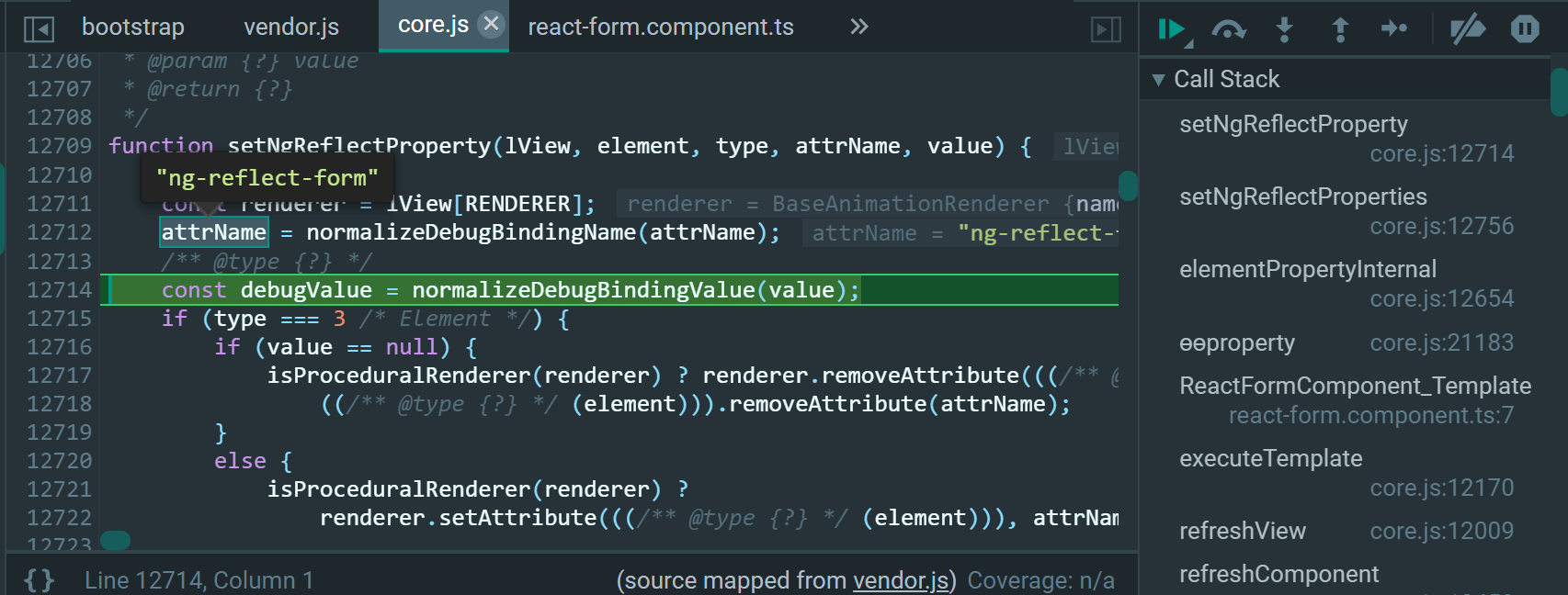 Angular form控件原生HTML代码里ng-reflect-form属性和其值的生成时机是什么