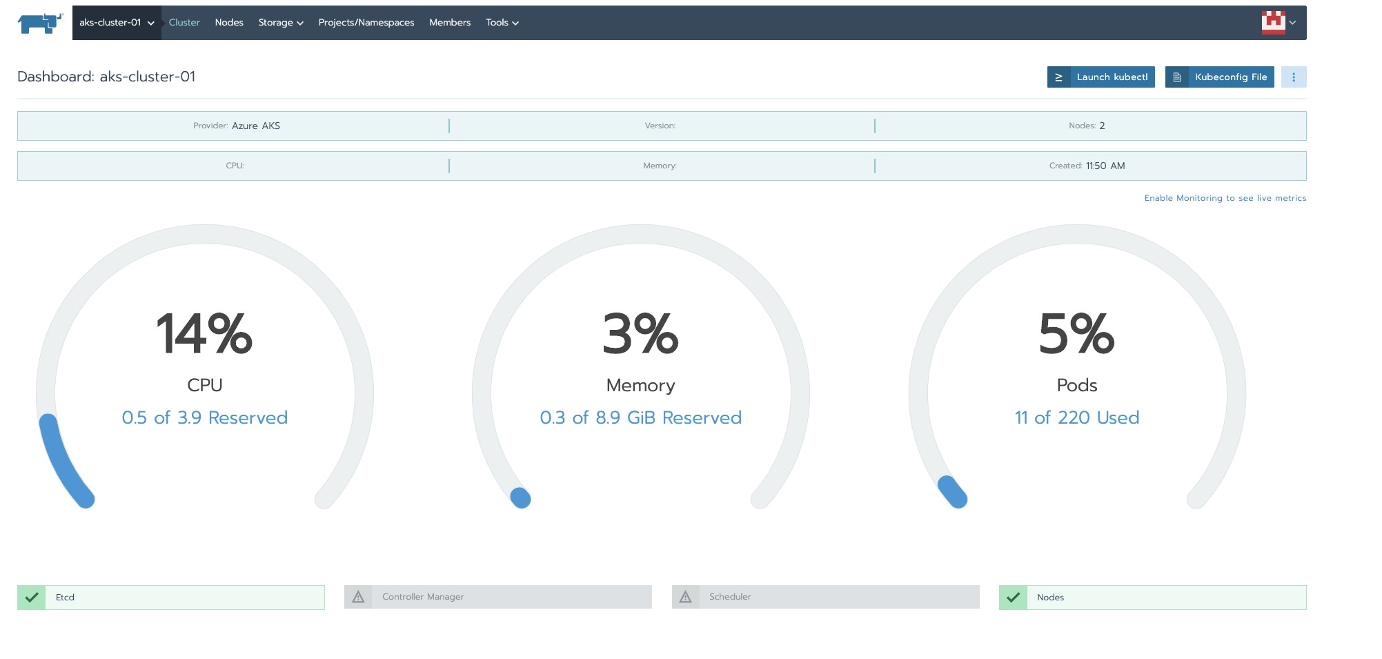 Rancher hosted Kubernetes AKS怎么用