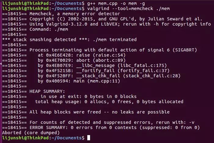 Linux下內(nèi)存問題檢測神器Valgrind怎么用
