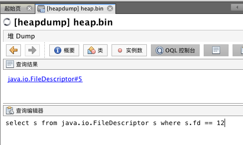 如何从JVM heap dump里查找没有关闭文件的引用