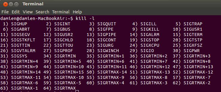 linux常用的kill命令整理