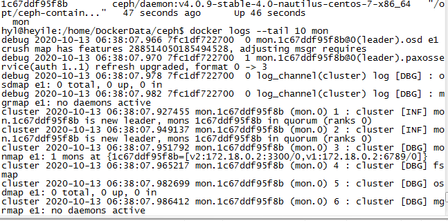 Docker中怎么部署ceph存储集群