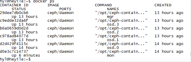 Docker中怎么部署ceph存储集群