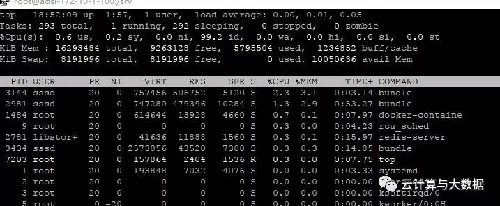 Linux在TOP命令中如何切换内存的显示单位