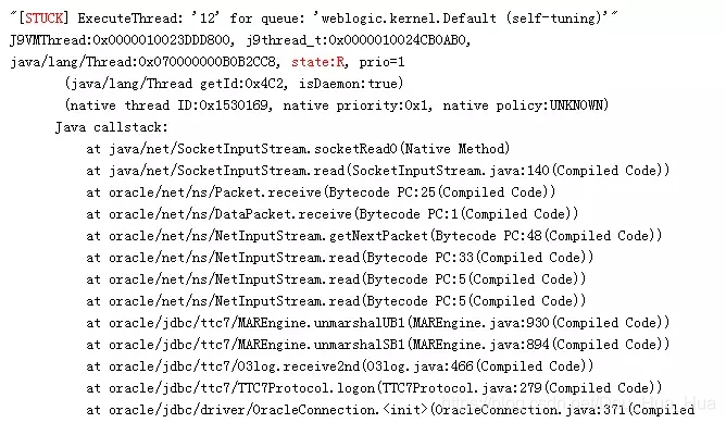 WebLogic执行线程耗尽的解决方法