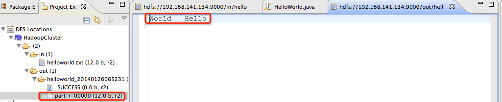 Hadoop如何实现HelloWorld