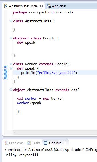 Scala中的抽象类怎么使用