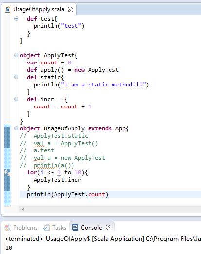 Scala中的apply方法和单例对象怎么使用