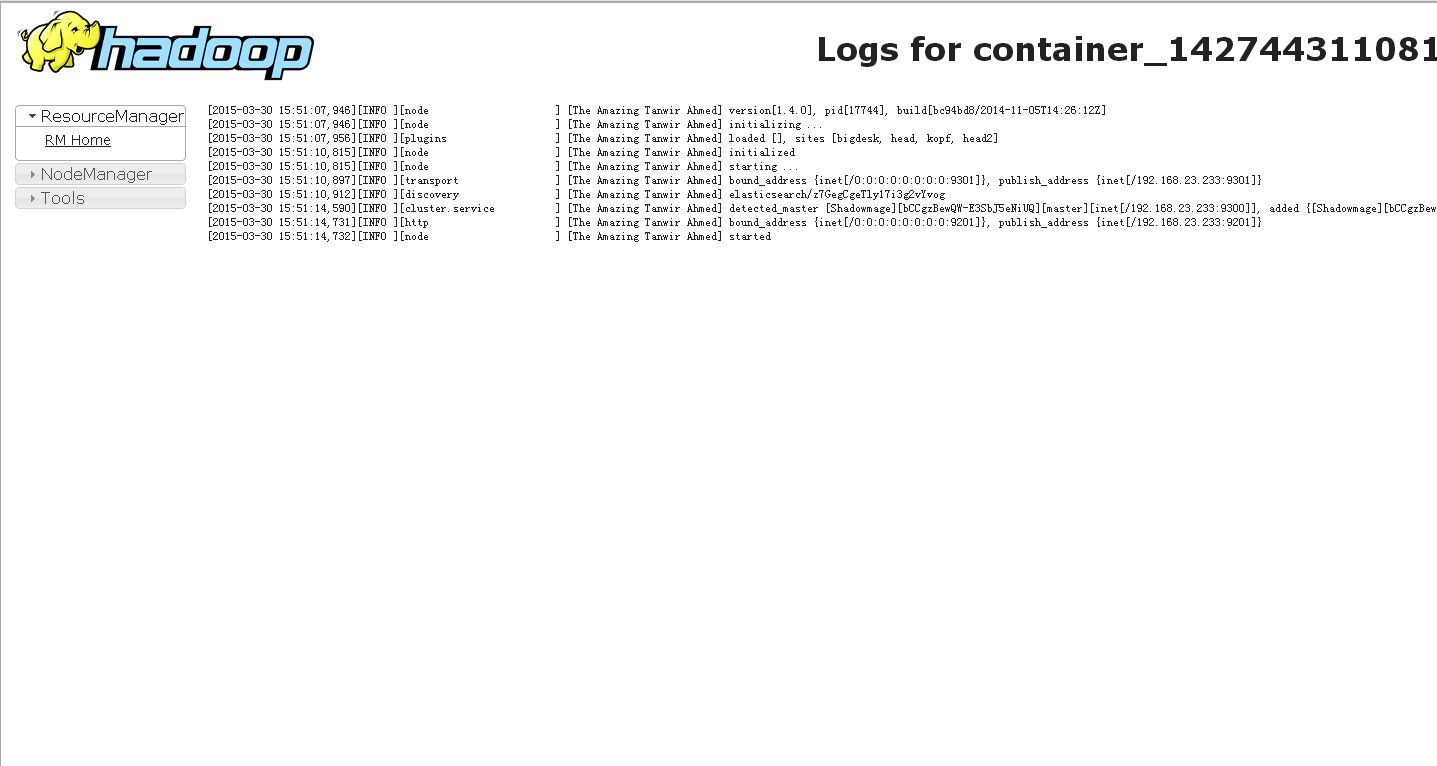 如何在YARN上运行ElasticSearch