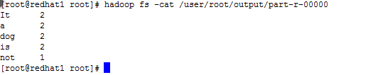 RedHat Linux上Hadoop集群环境WordCount的示例分析