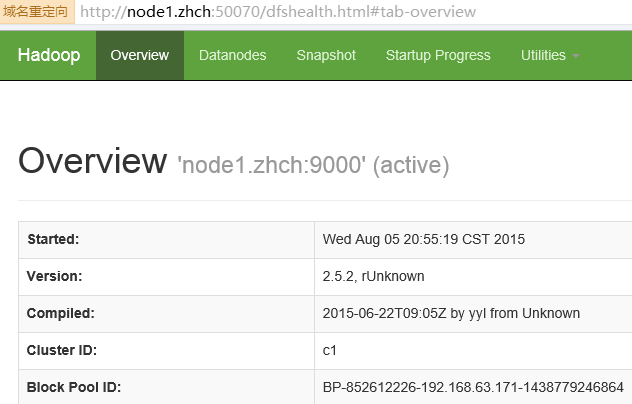 Hadoop2 namenode联邦实验分析