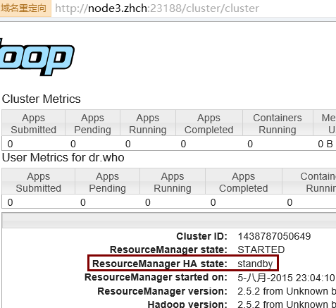 Hadoop2 namenode HA+联邦+Resource Manager HA实验分析